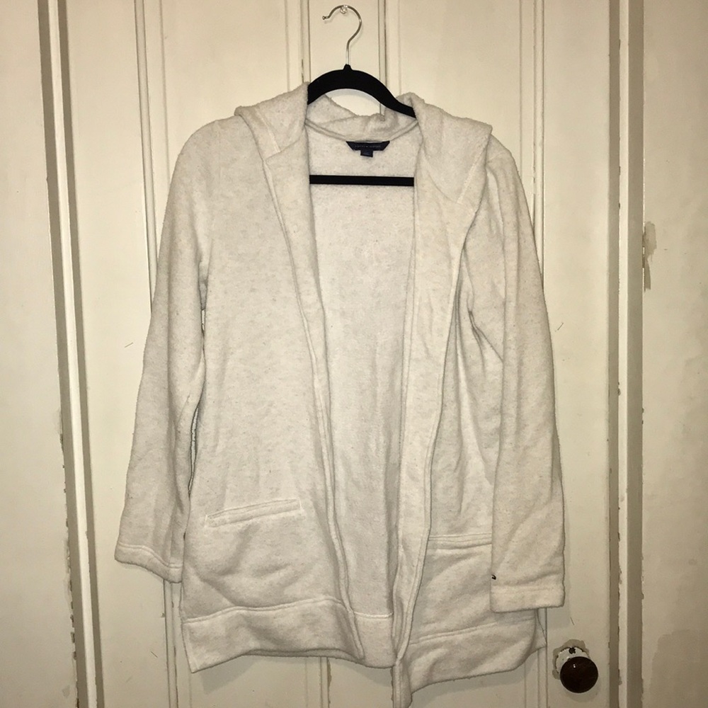 Tommy Hilfiger Open Sweater in Off-White